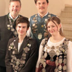 Königsproklamation der ASG Feldkirchen mit den neuen Schützenkönigen