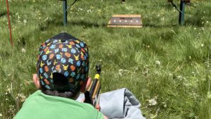 Lichtgewehr Schießen liegend
